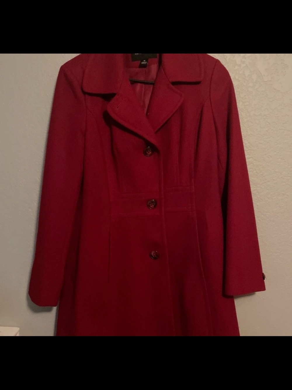 London Fog Women's Red Single-Breasted Trench Coat
